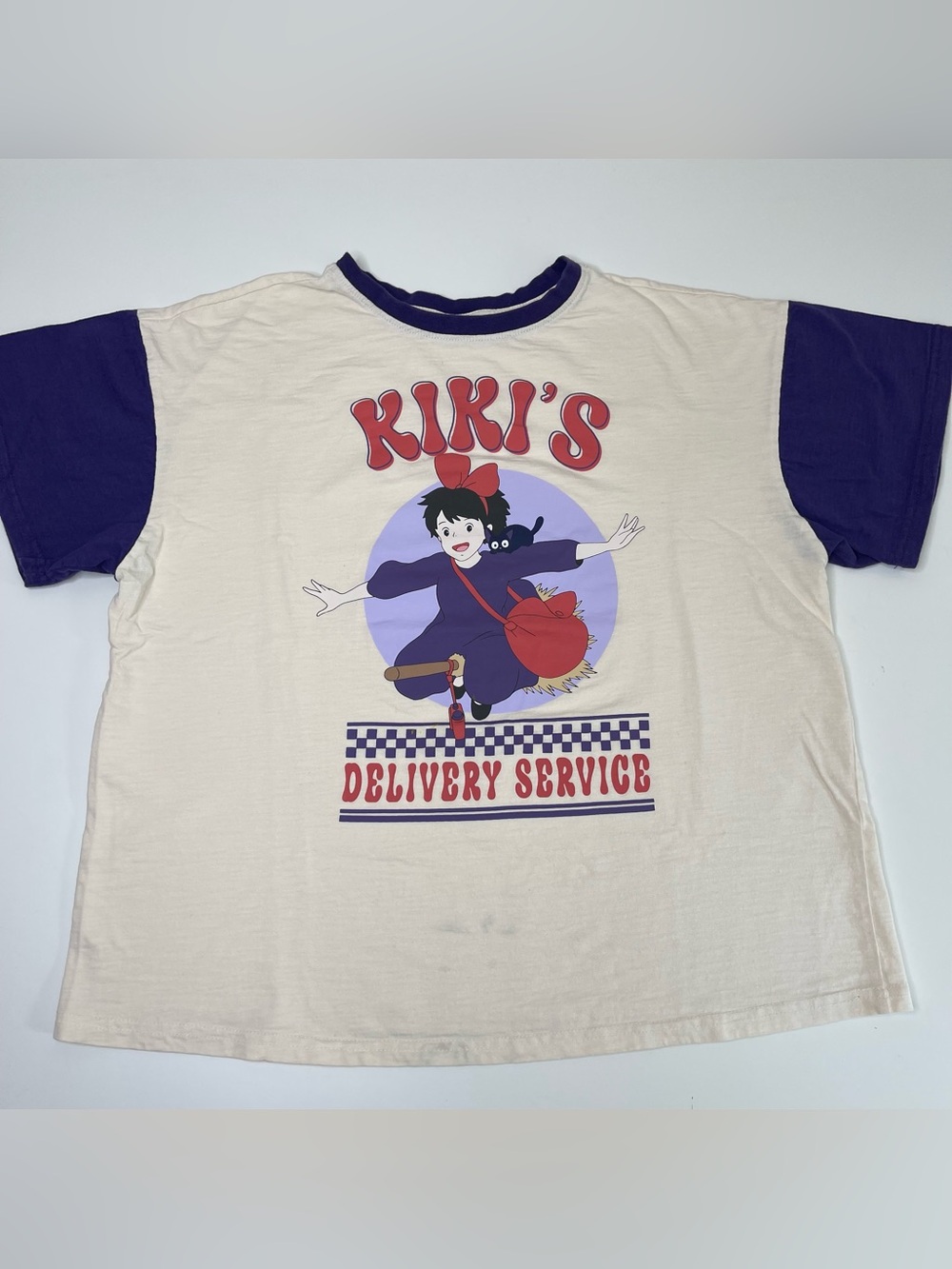 BoxLunch Studio Ghibli Kiki’s Delivery Service Color Block T-Shirt Women's SMALL